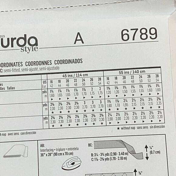 Burda sewing pattern #6789 casual top & pants UNCUT size US 16-28 - Picture 6 of 6